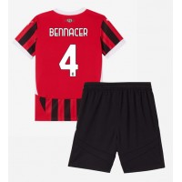 Dječji Nogometni Dres AC Milan Ismael Bennacer #4 Domaci 2024-25 Kratak Rukav (+ Kratke hlače)